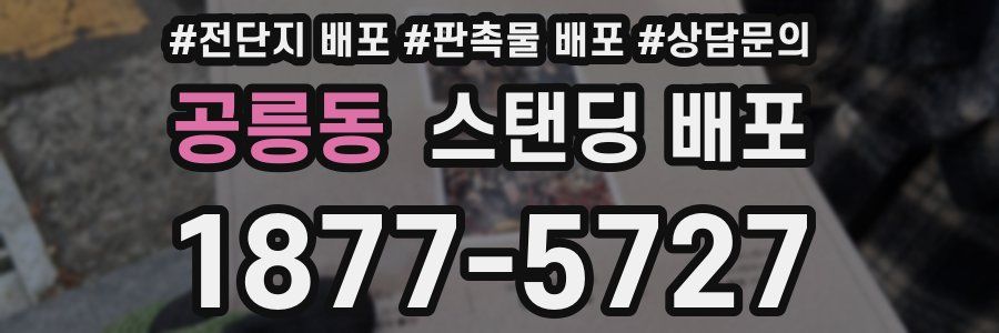 공릉동 스탠딩 배포