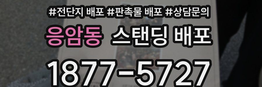 응암동 스탠딩 배포