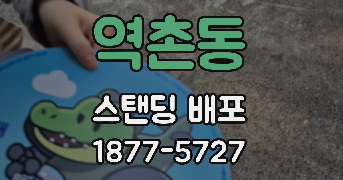 역촌동 스탠딩 배포