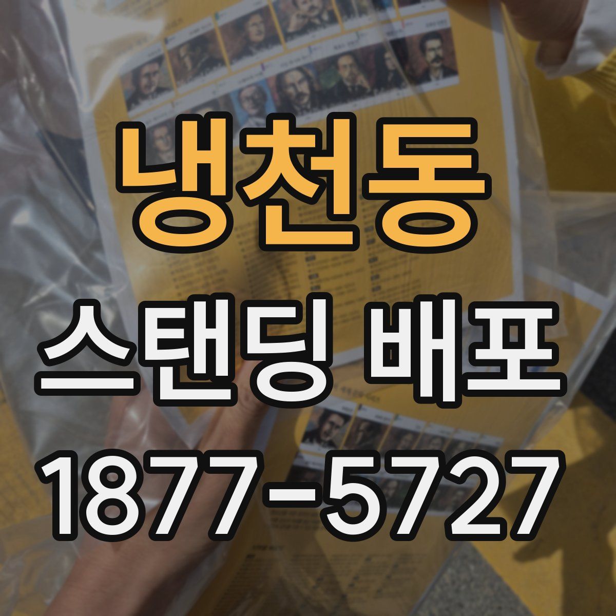 냉천동 스탠딩 배포