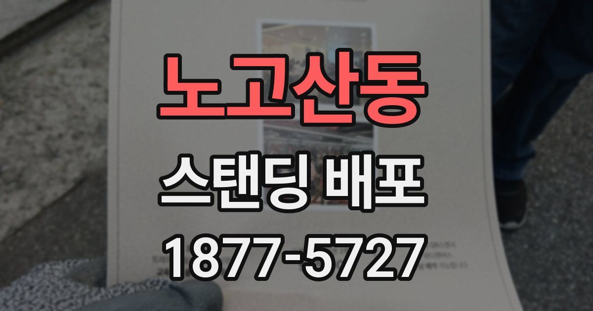 노고산동 스탠딩 배포