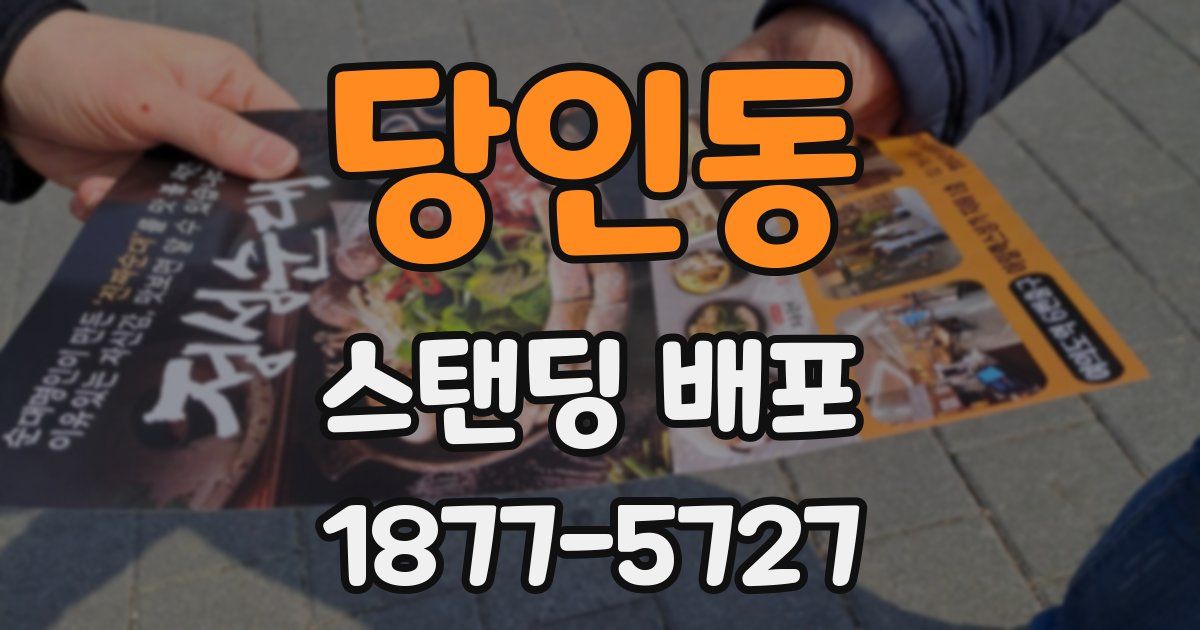 당인동 스탠딩 배포