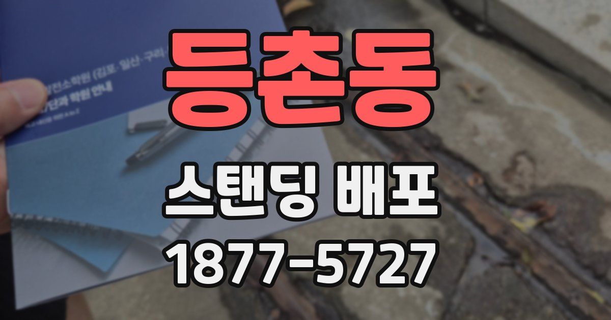 등촌동 스탠딩 배포