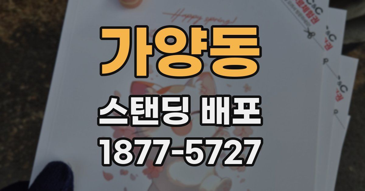 가양동 스탠딩 배포