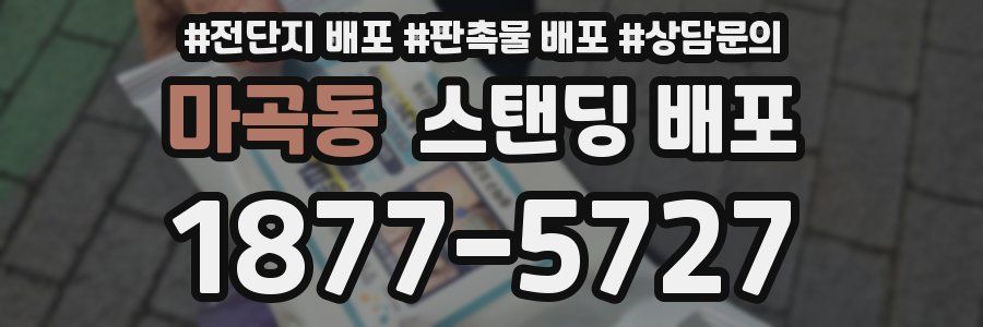 마곡동 스탠딩 배포