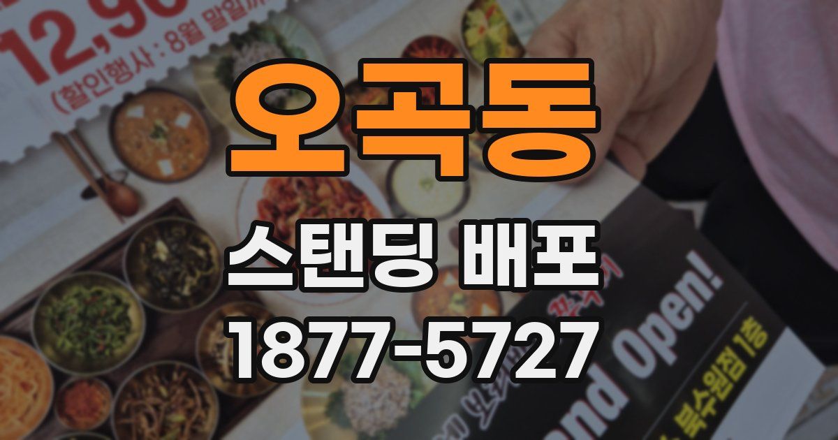 오곡동 스탠딩 배포