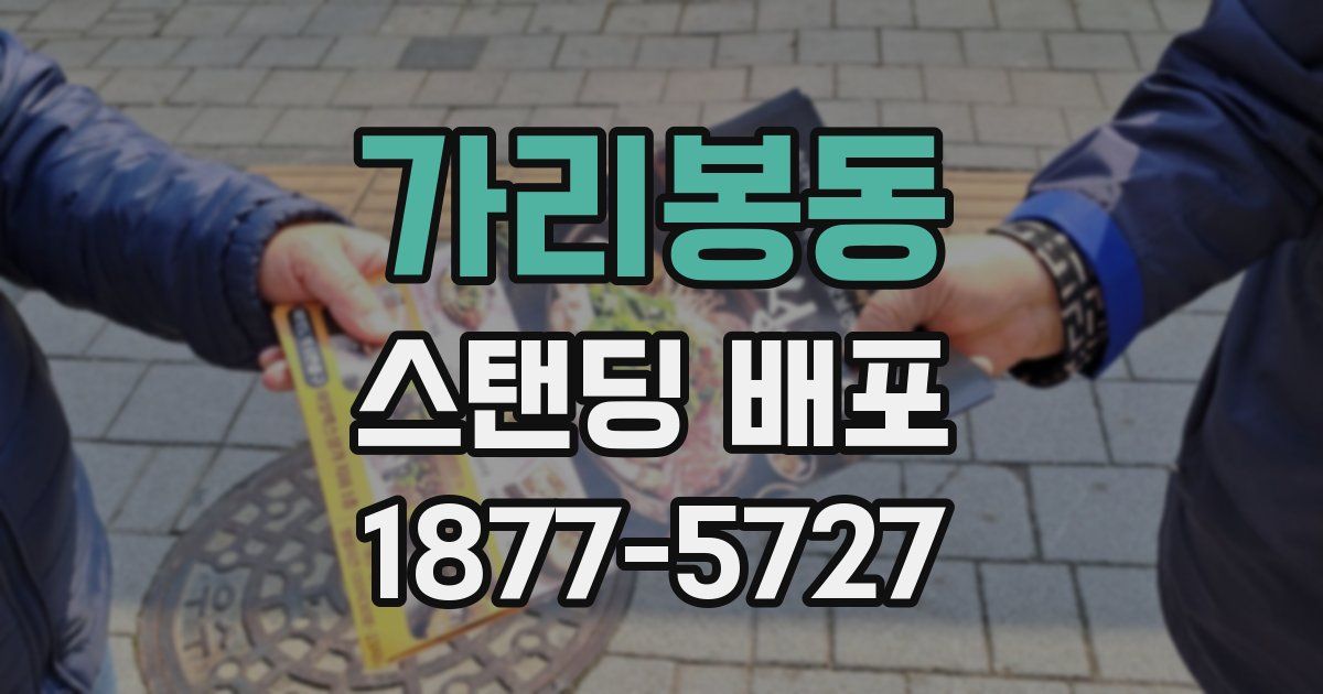 가리봉동 스탠딩 배포