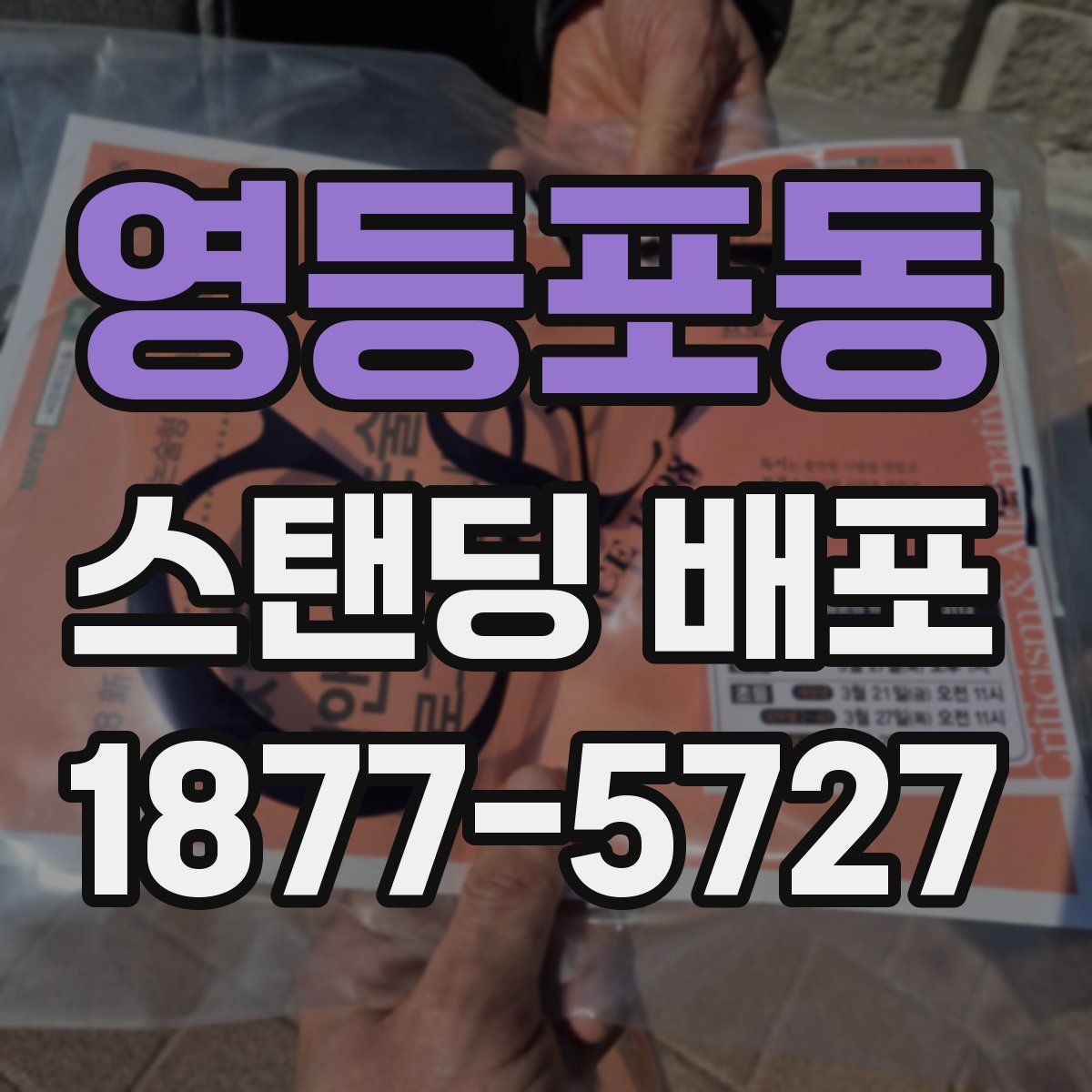 영등포동 스탠딩 배포