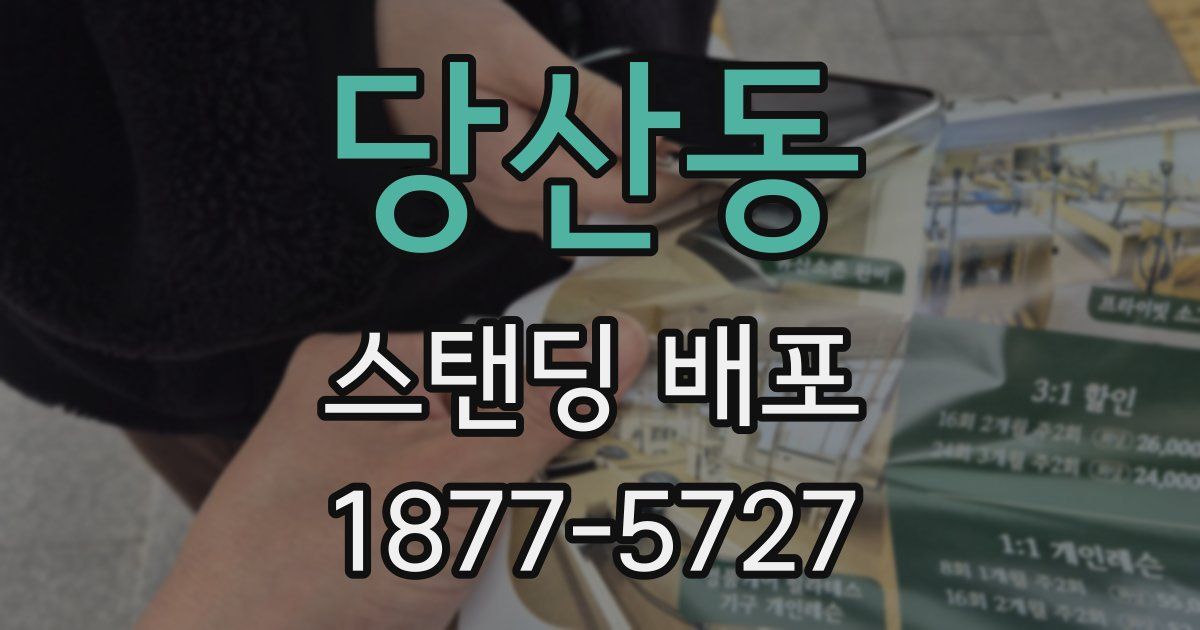 당산동 스탠딩 배포