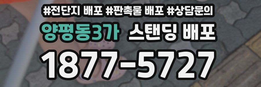양평동3가 스탠딩 배포