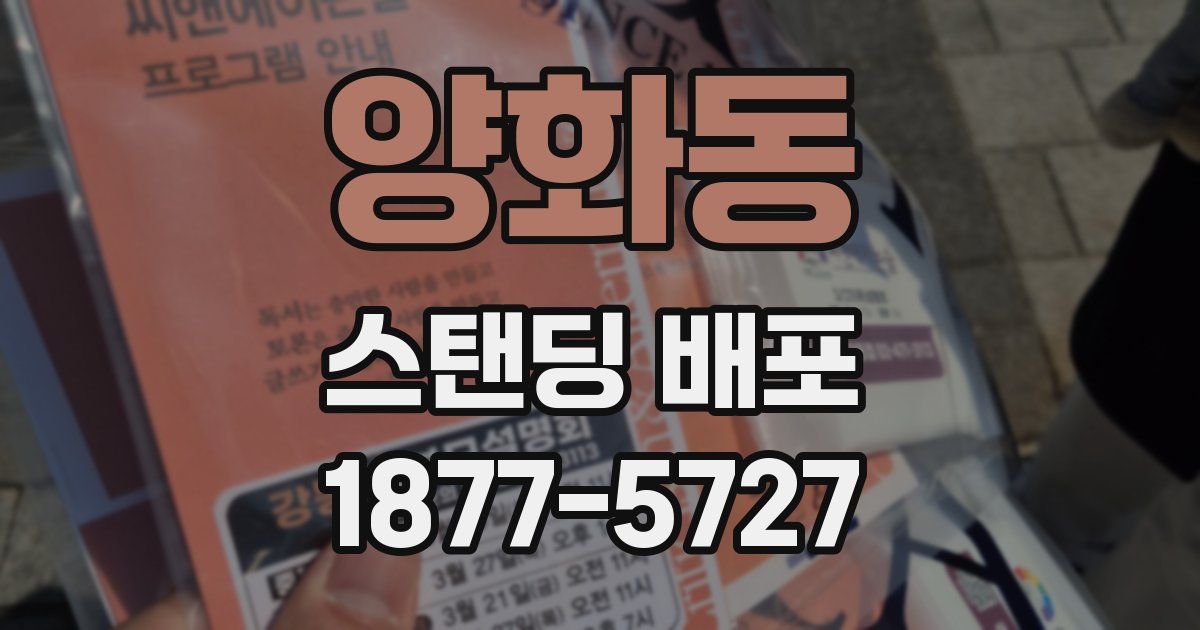 양화동 스탠딩 배포