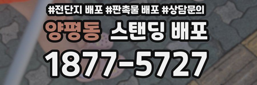 양평동 스탠딩 배포