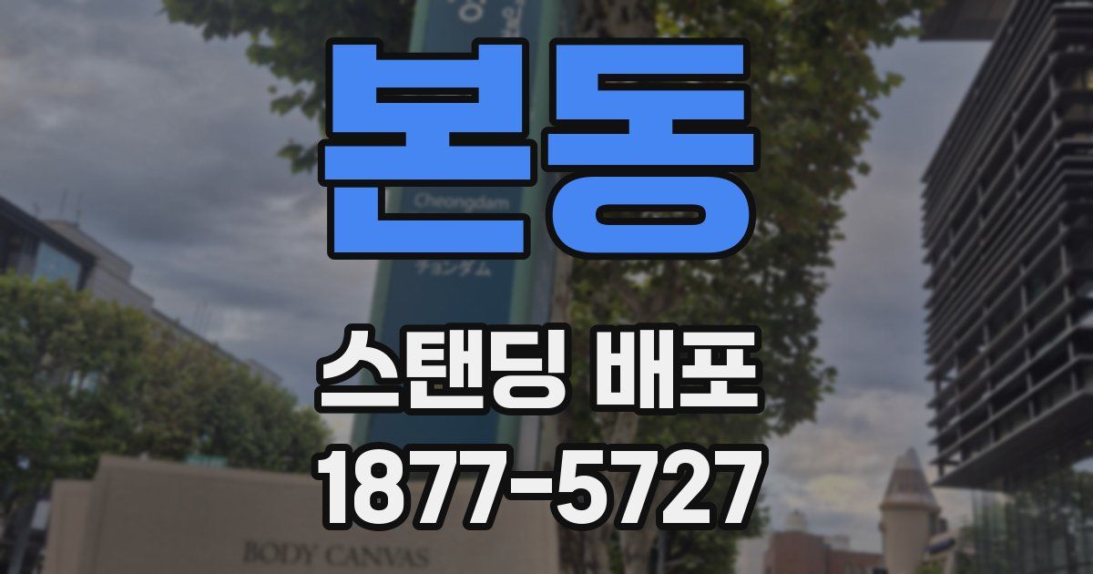 본동 스탠딩 배포