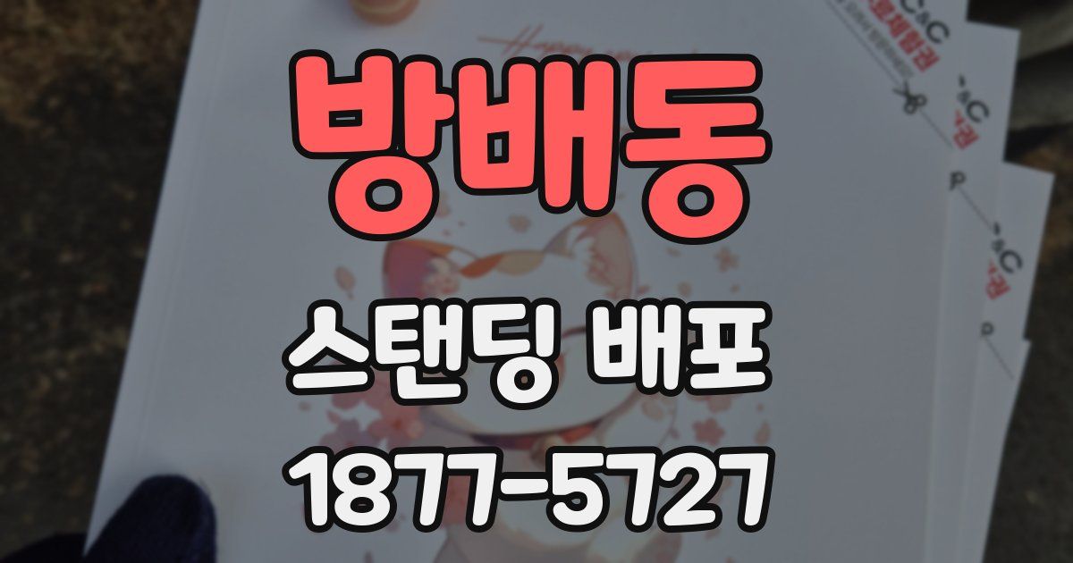방배동 스탠딩 배포