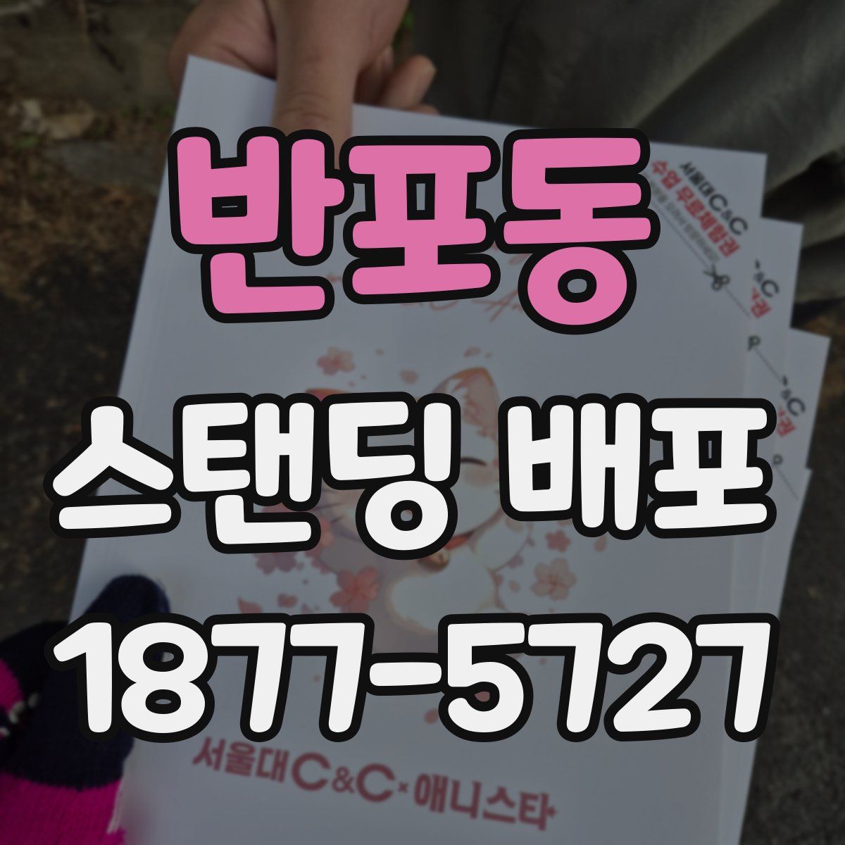 반포동 스탠딩 배포