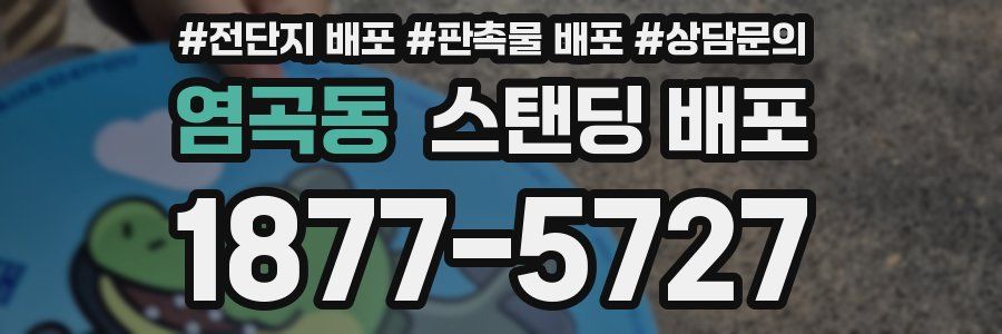 염곡동 스탠딩 배포
