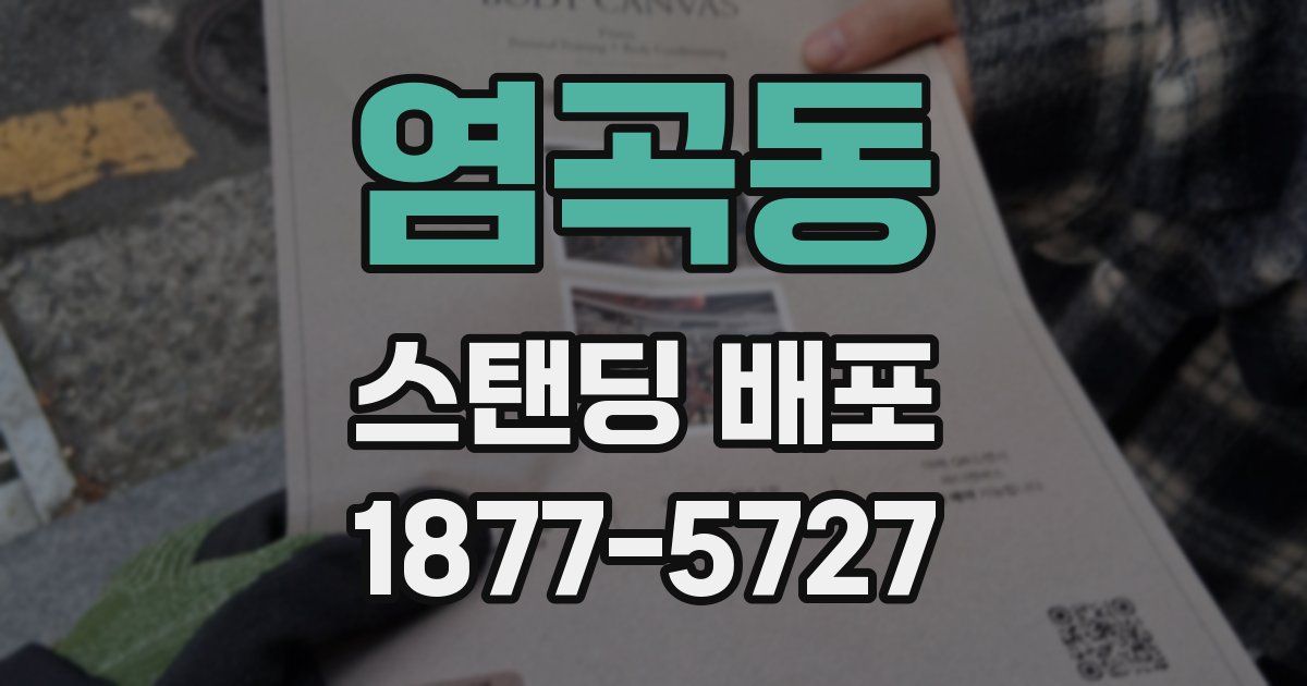 염곡동 스탠딩 배포