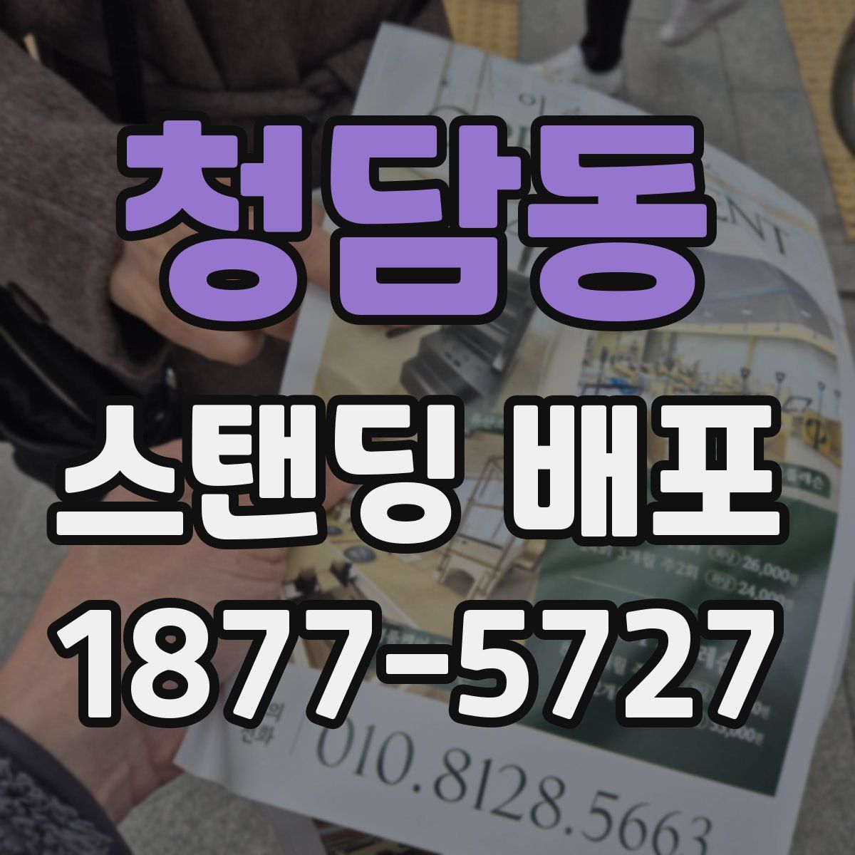 청담동 스탠딩 배포