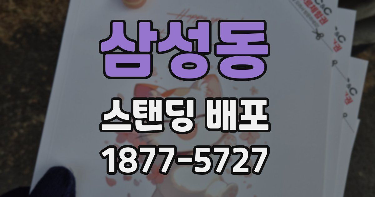 삼성동 스탠딩 배포