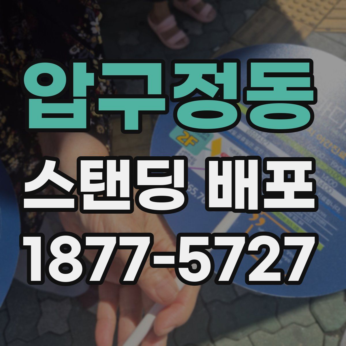 압구정동 스탠딩 배포