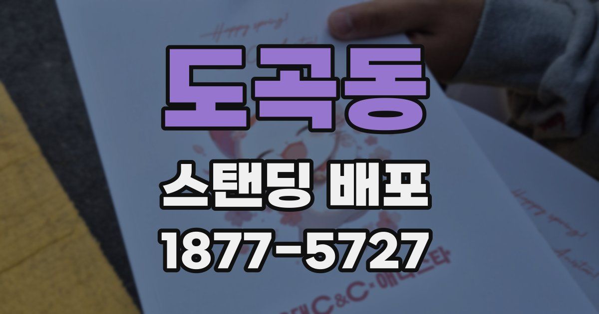 도곡동 스탠딩 배포