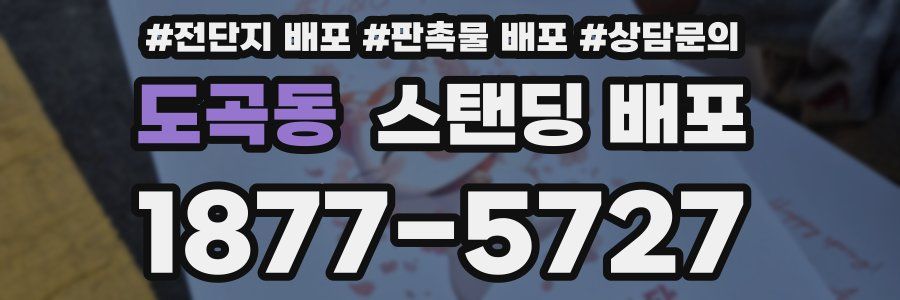 도곡동 스탠딩 배포