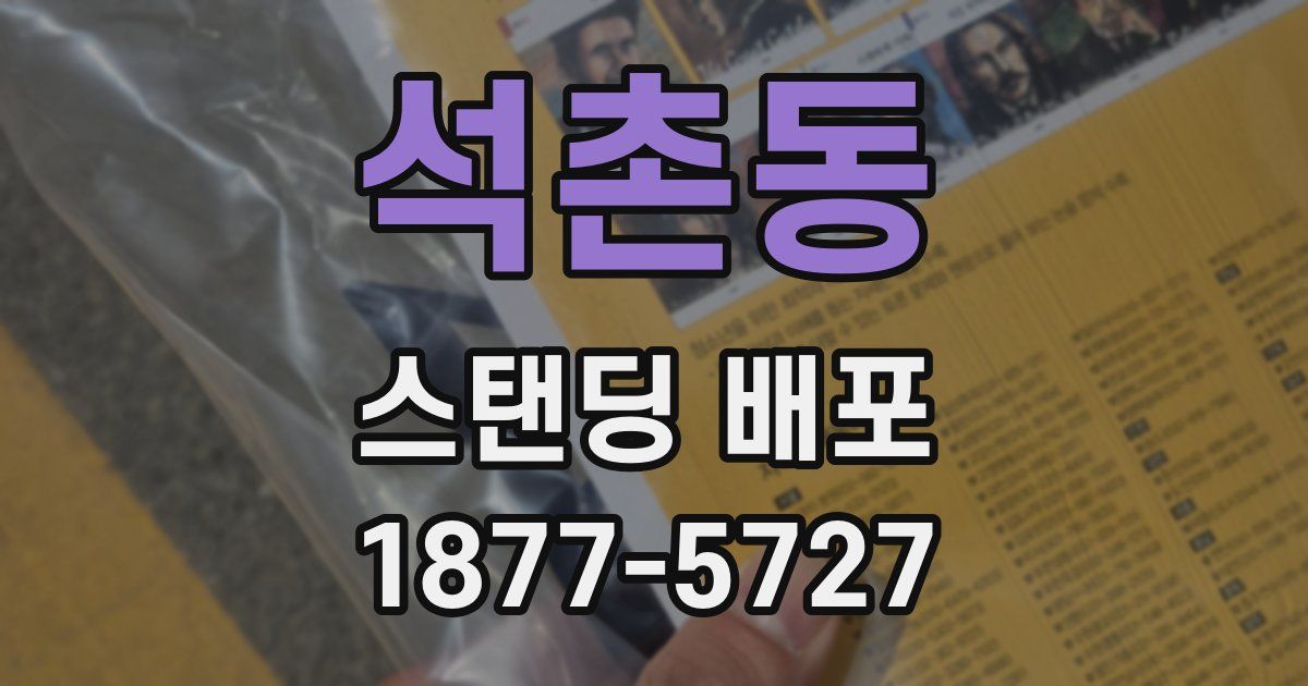 석촌동 스탠딩 배포