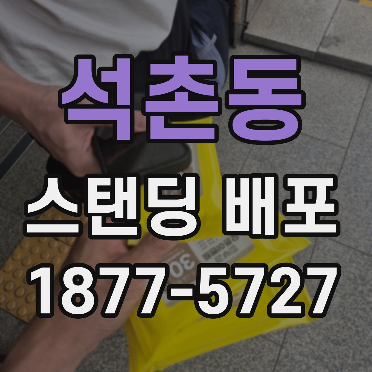 석촌동 스탠딩 배포