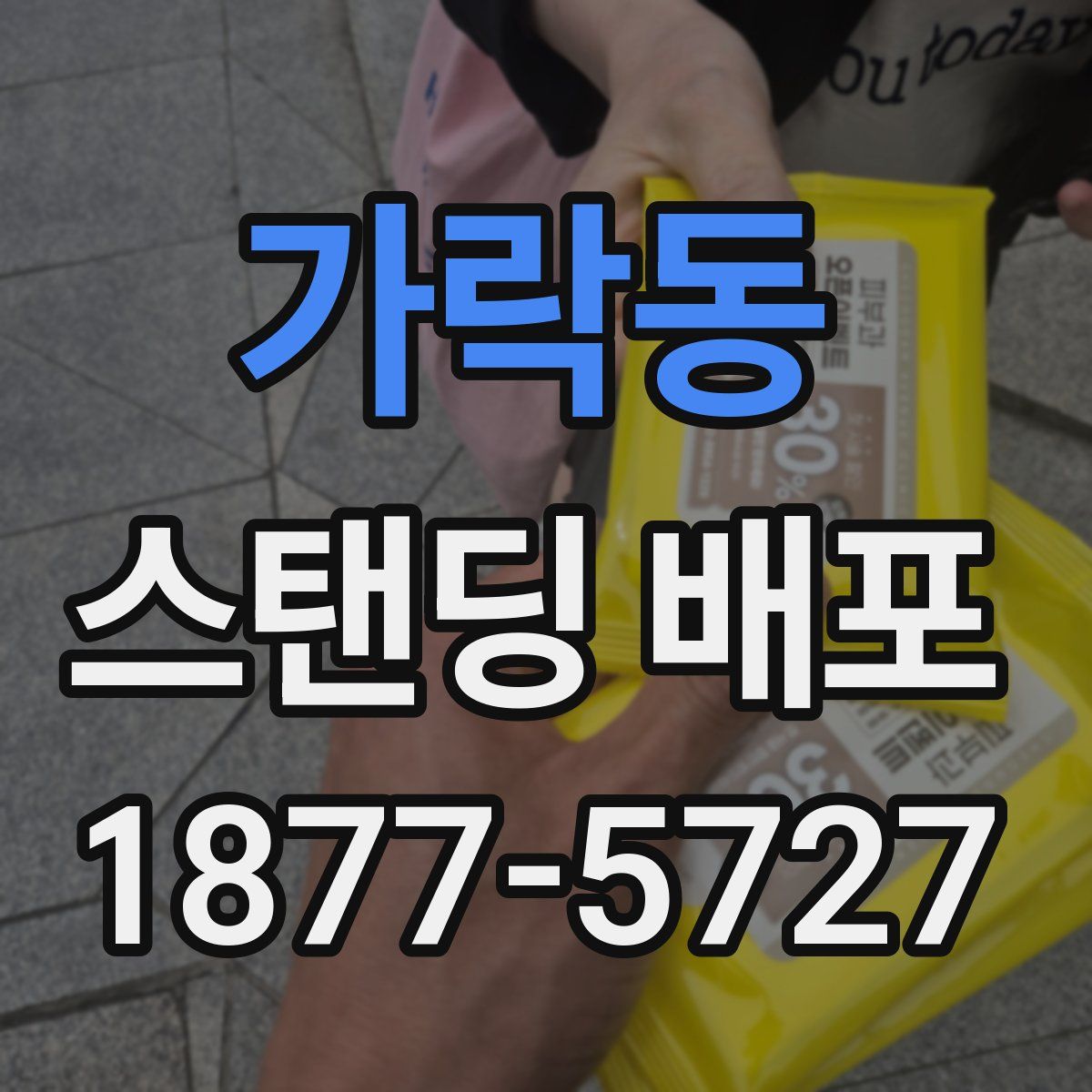 가락동 스탠딩 배포