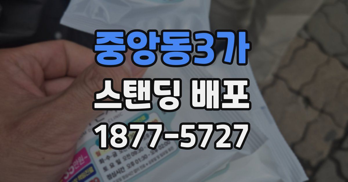 중앙동3가 스탠딩 배포