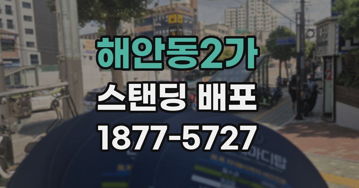 해안동2가 스탠딩 배포