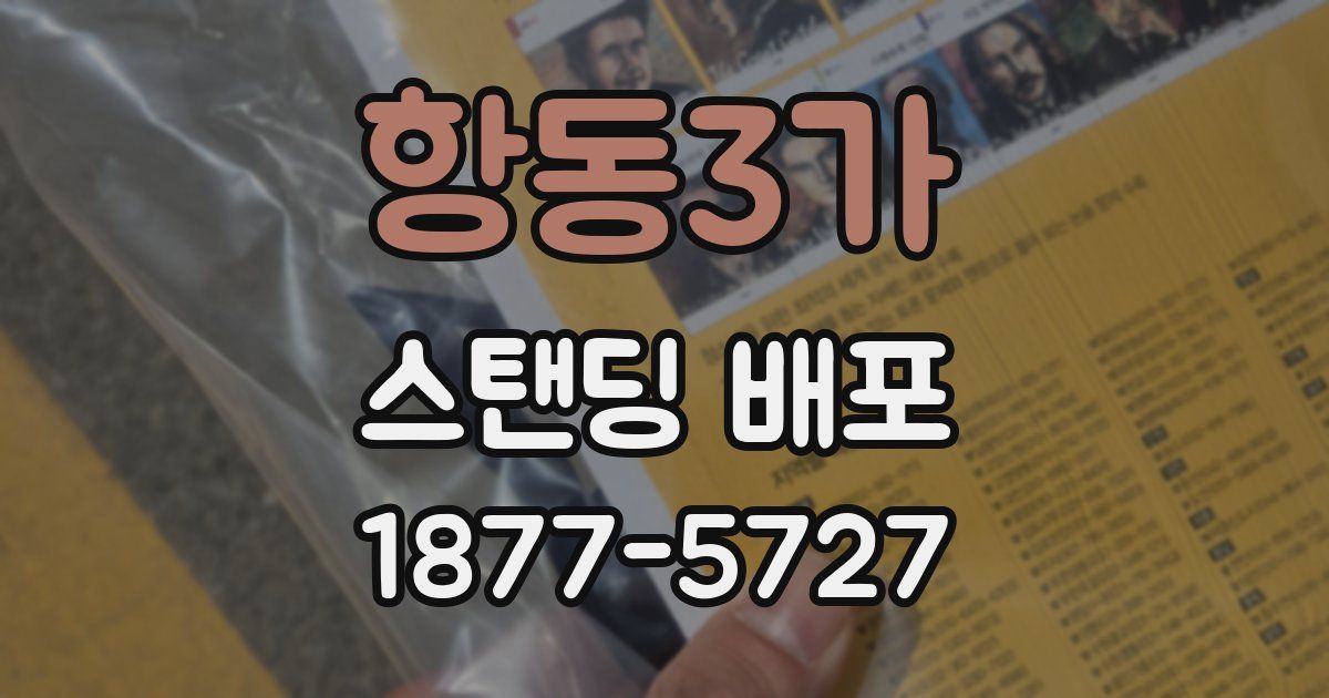 항동3가 스탠딩 배포