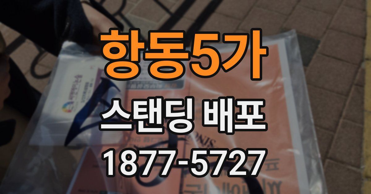 항동5가 스탠딩 배포