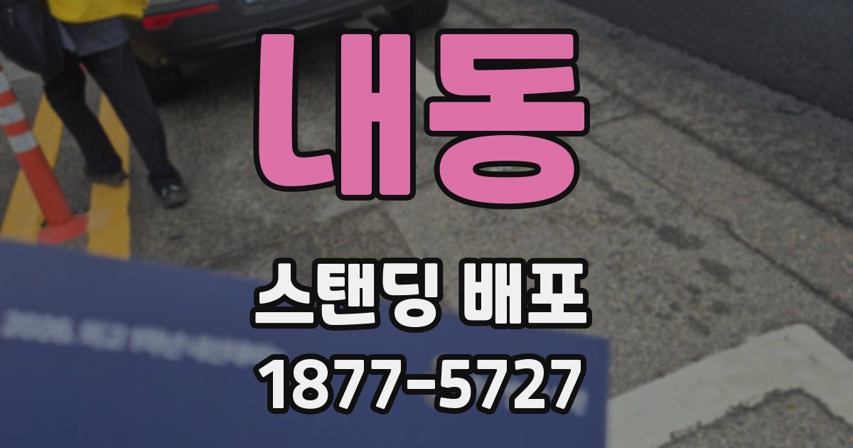 내동 스탠딩 배포