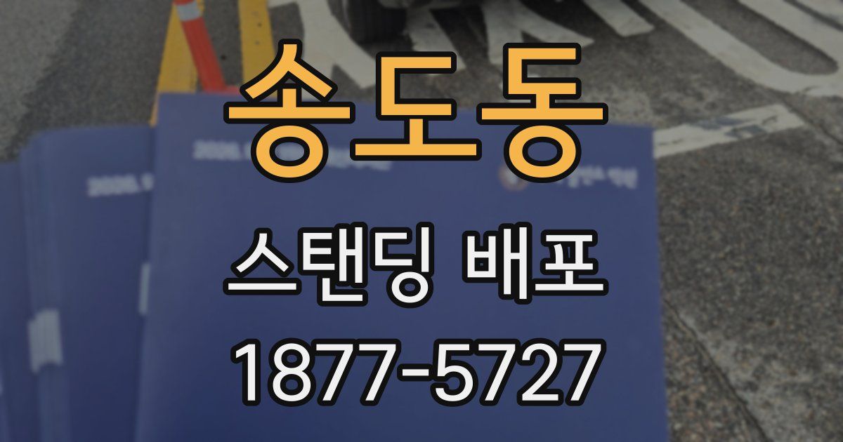 송도동 스탠딩 배포