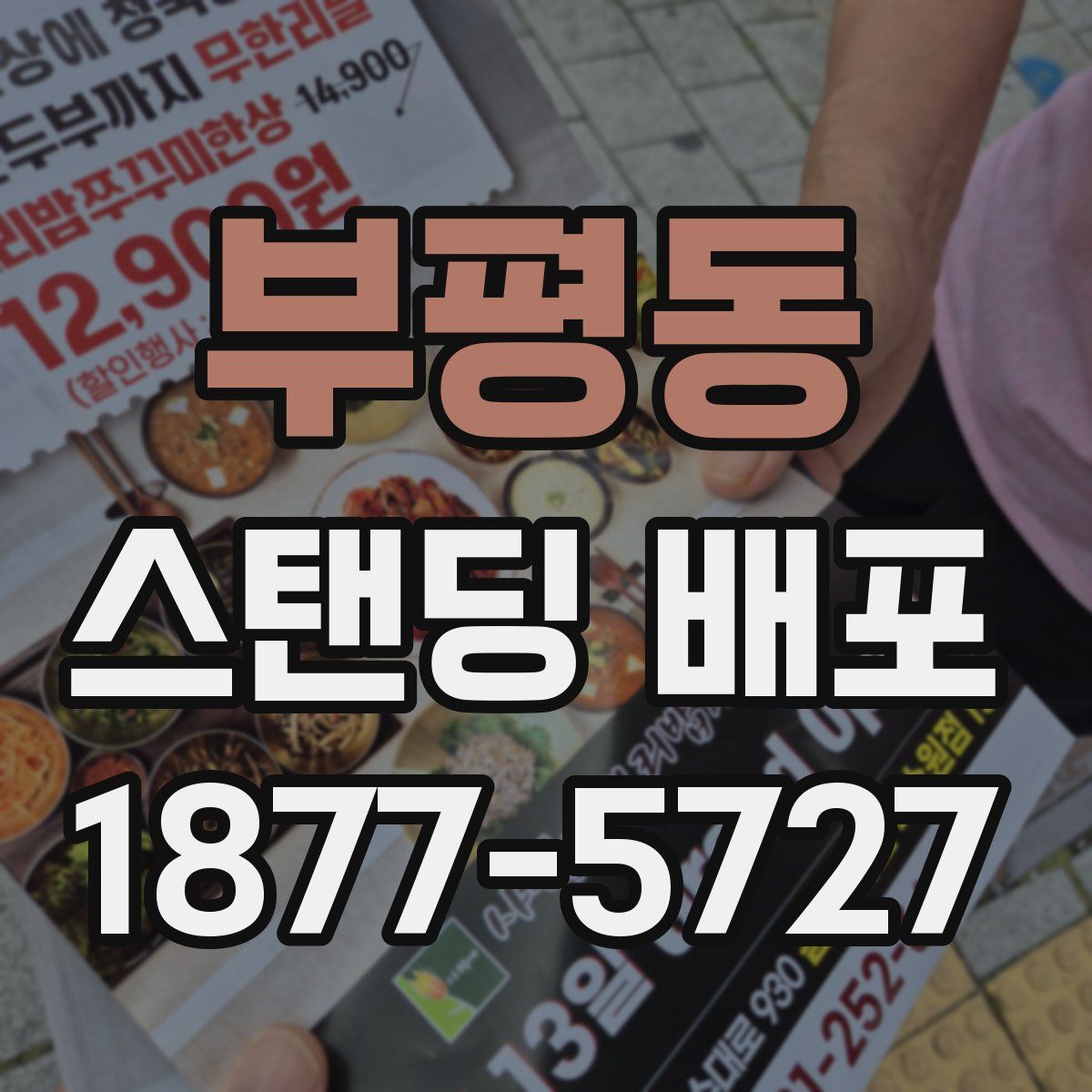 부평동 스탠딩 배포