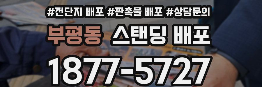부평동 스탠딩 배포