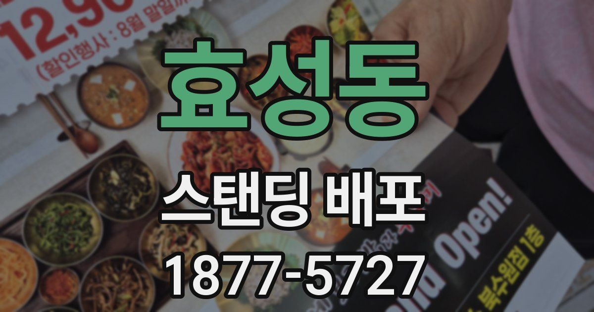 효성동 스탠딩 배포