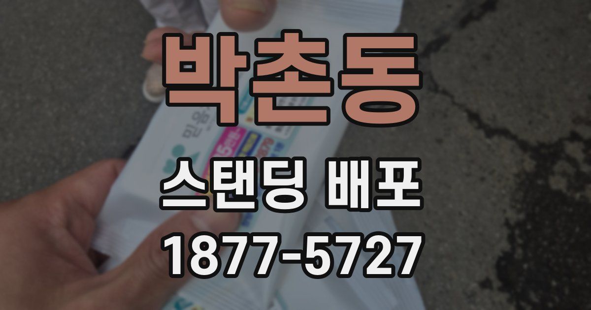 박촌동 스탠딩 배포
