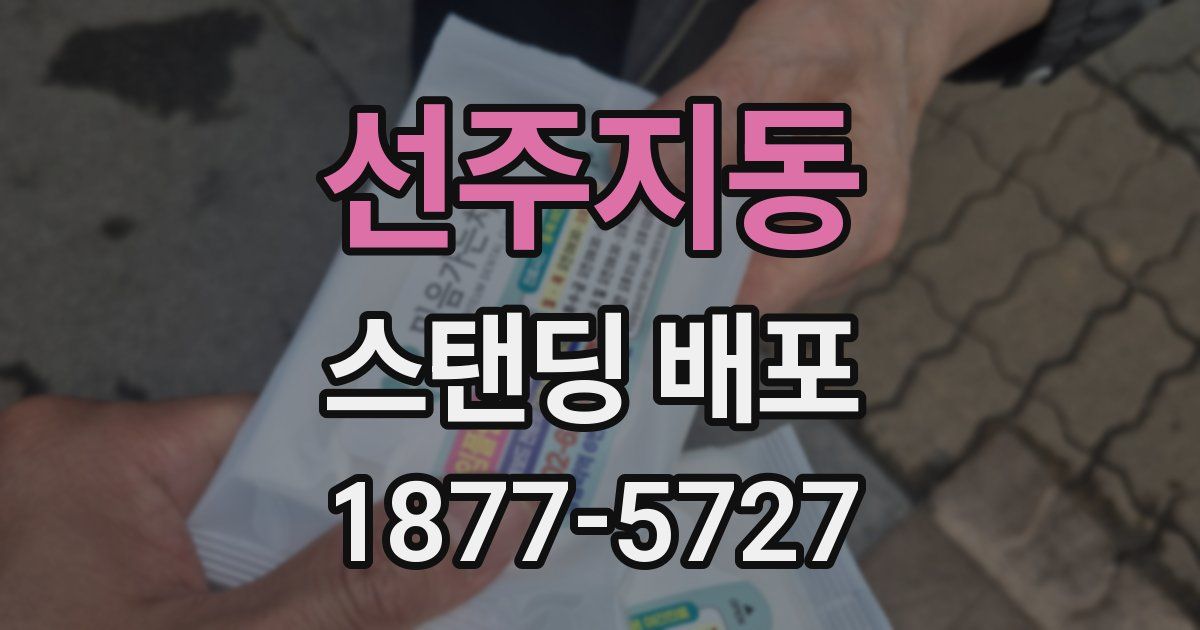 선주지동 스탠딩 배포