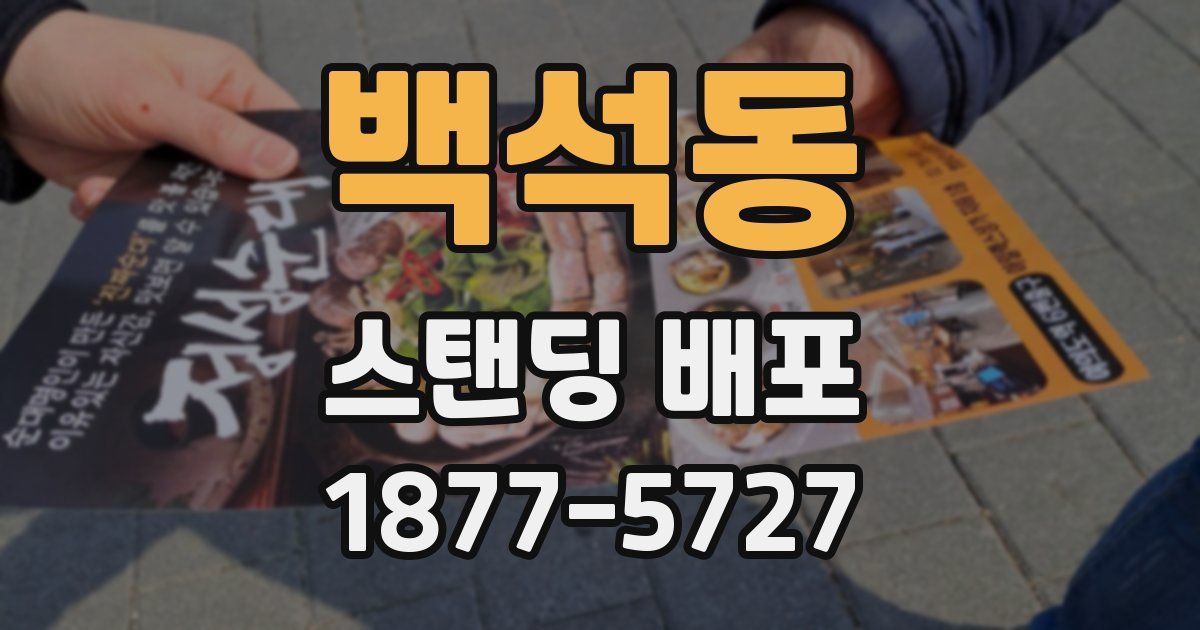 백석동 스탠딩 배포