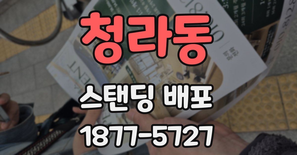 청라동 스탠딩 배포