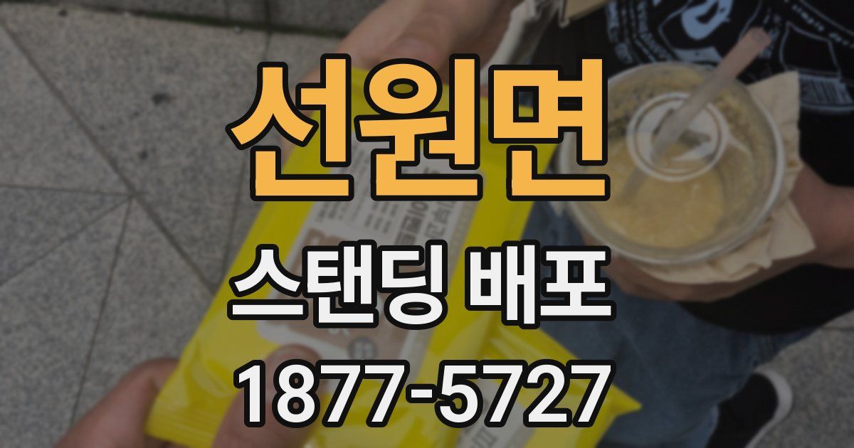선원면 스탠딩 배포