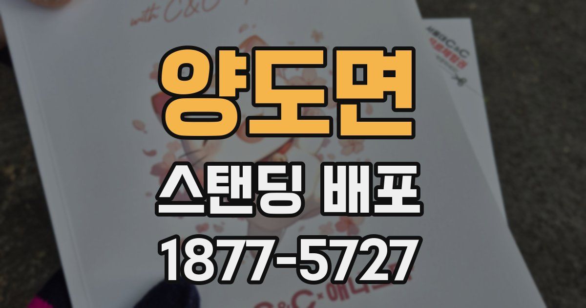 양도면 스탠딩 배포