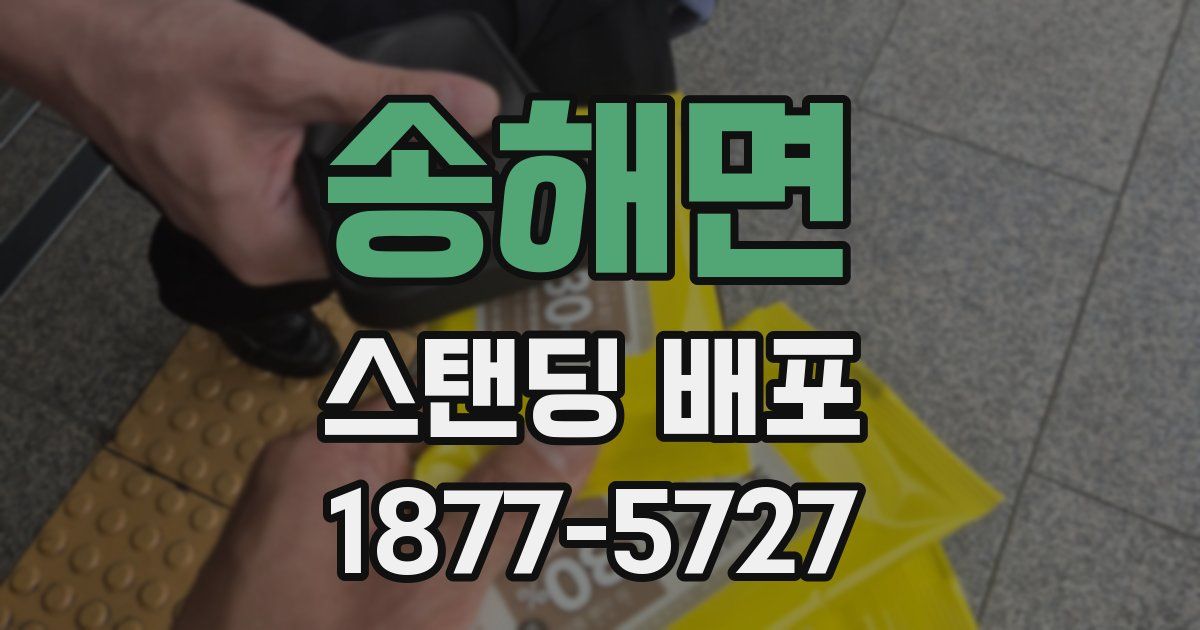 송해면 스탠딩 배포