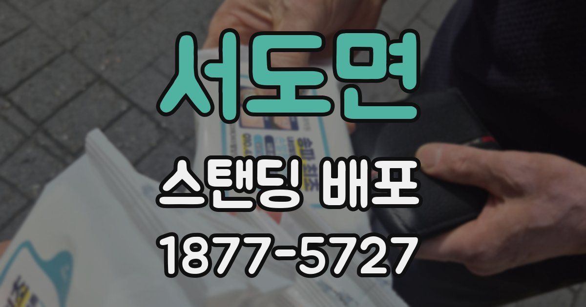 서도면 스탠딩 배포