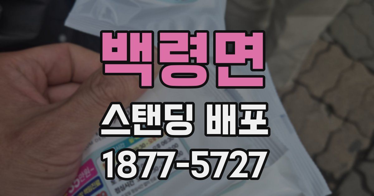 백령면 스탠딩 배포