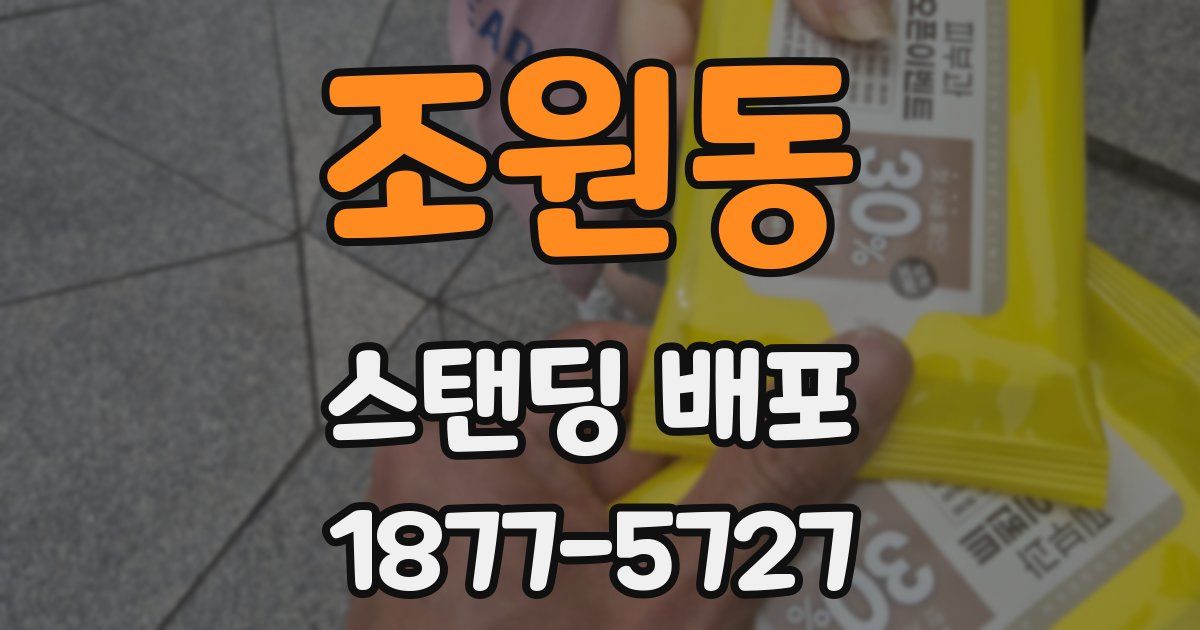 조원동 스탠딩 배포