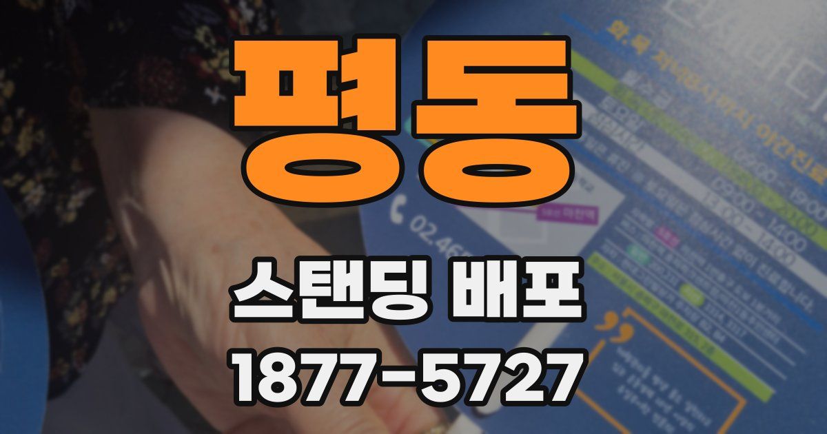 평동 스탠딩 배포