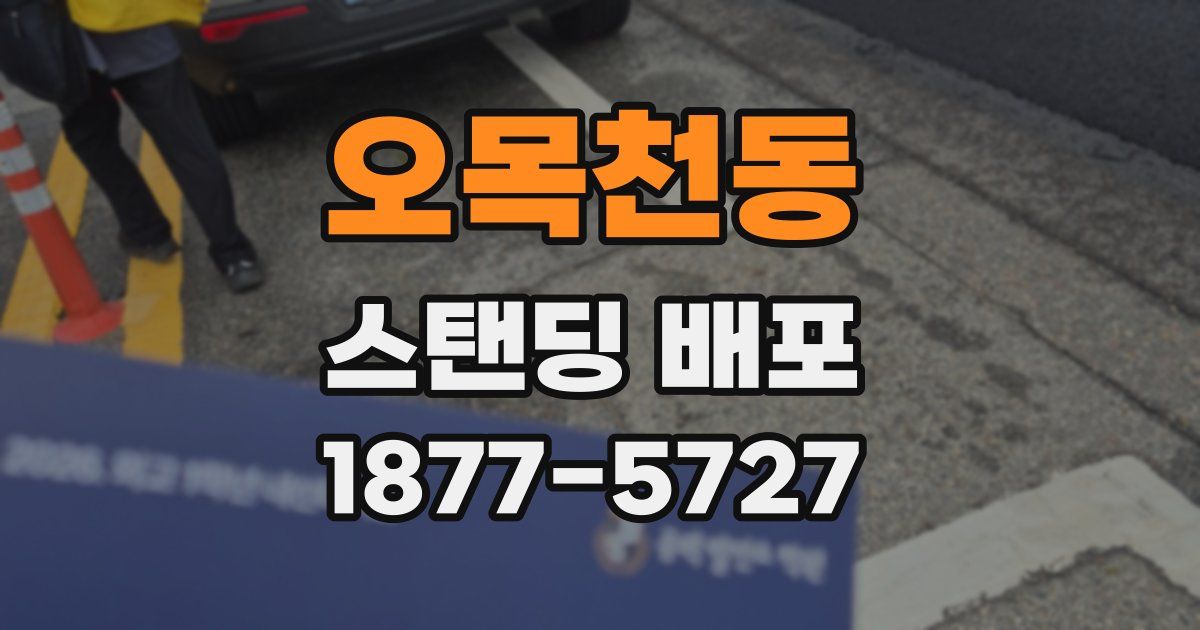 오목천동 스탠딩 배포